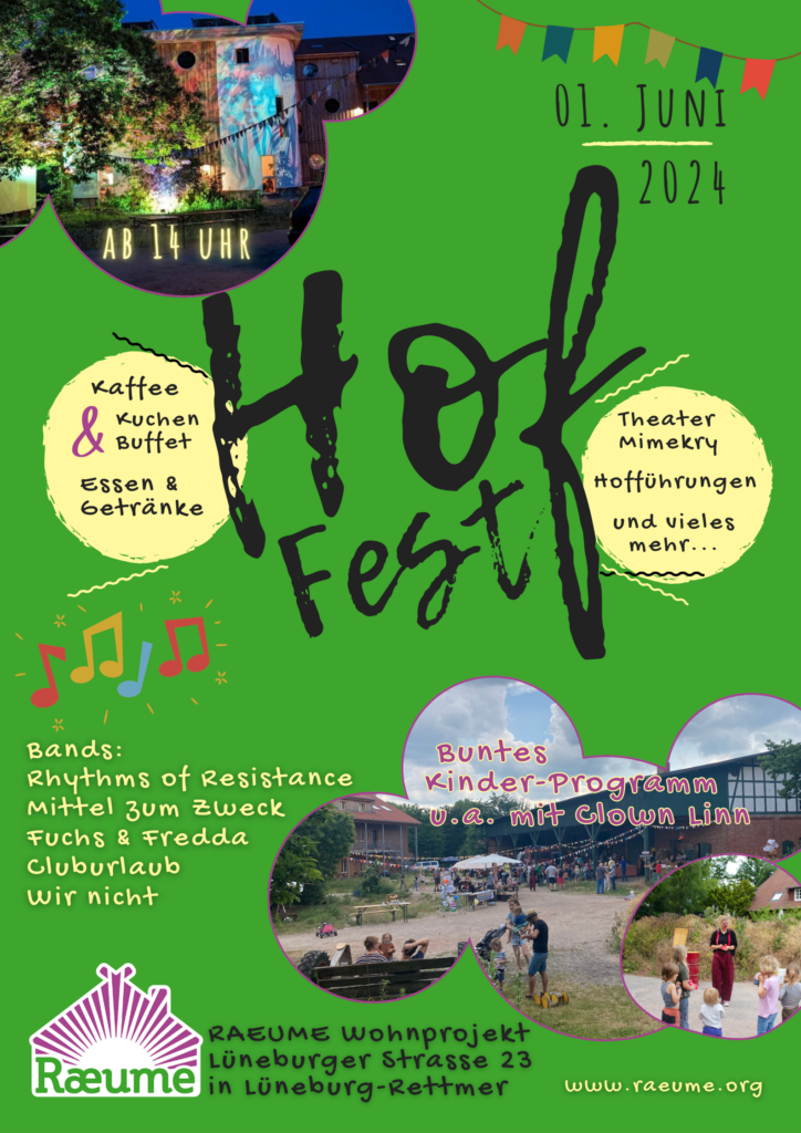 Plakat des Raeume-Hoffest 2024